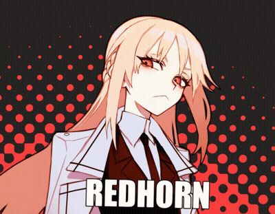 Girl Drawing With Redhorn Text GIF
