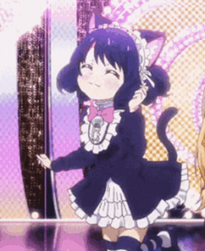 Girl Dressed as Cat Dancing on Stage