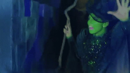 Girl Dressed As Wicked Witch Of The West GIF