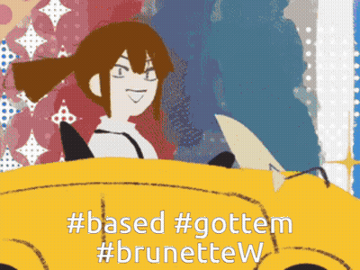 Girl Driving Yellow Car With #Based #Gottem #Brunettew GIF