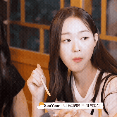 Girl Eating With Chopsticks Seo Yeon GIF