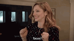 Girl Excited For Tacos Happy Taco Tuesday GIF
