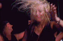 Girl Expressions At The Dance Party GIF