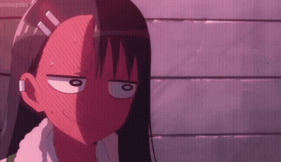 Girl Face Close-Up Purple Background O On Eyes GIF