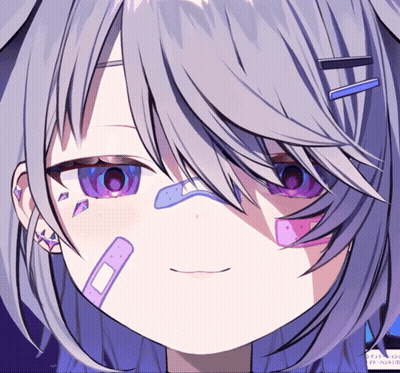 Girl Face With Bandages GIF