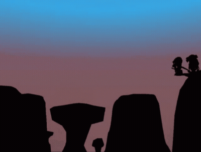 Girl Face With Blue Sky GIF