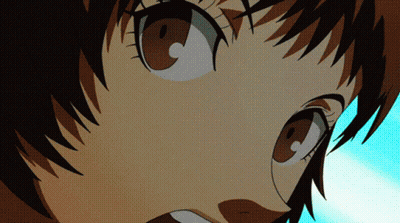 Girl Face With Blue Sky GIF
