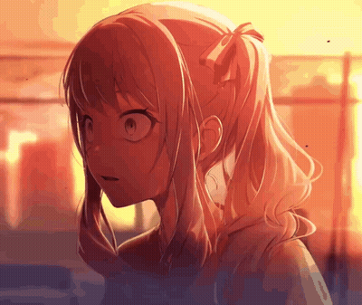 Girl Face With Ponytail GIF