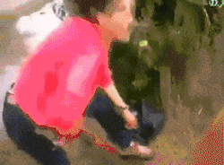 Girl Fall Wet GIF