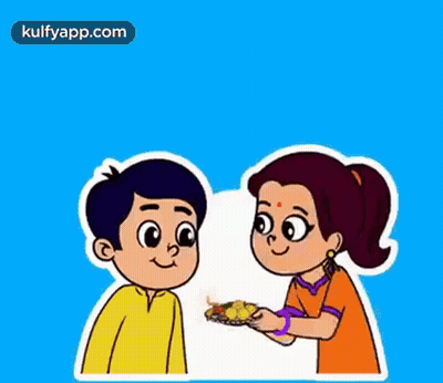 Girl Feeding Boy Piece Of Food GIF