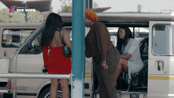 Girl Fight Parking Brawl Hair Pulling GIF