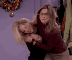 Girl Fight Rachel Green Friends GIF
