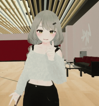 Girl Giving Peace Sign With Lynx Sign GIF