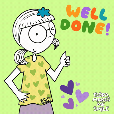 Girl Giving Thumbs Up Saying Well Done GIF