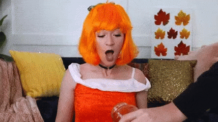 Girl Got Pumpkin Spice Splash GIF