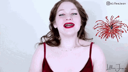Girl Greet Happy Fourth Of July GIF