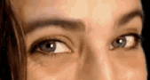 Girl Grey Eyes Eyebrow Raise GIF