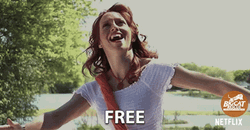 Girl Happy Singing Im Free GIF