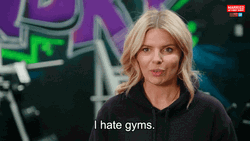 Girl Hates Go To The Gym GIF