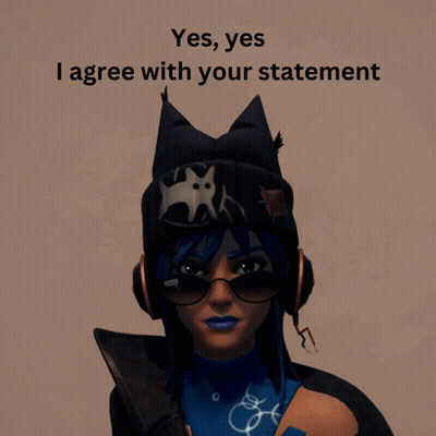 Girl Headphones Cat Hat Yes Yes I Agree GIF