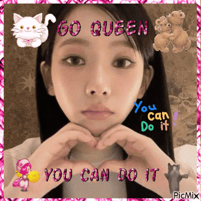 Girl Heart Go Queen You Can Do It GIF