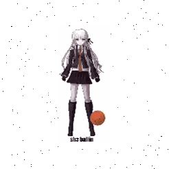 Girl Holding Basketball With She Balm Sticker