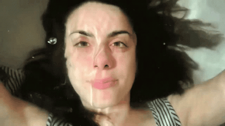 Girl Holding Breath GIF