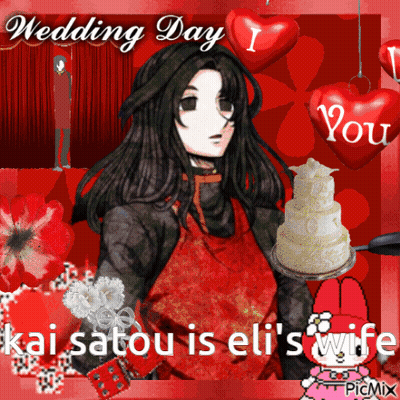 Girl Holding Cake Wedding Day I Love You GIF