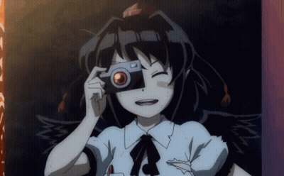 Girl Holding Camera And Smiling GIF