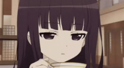 Girl Holding Cup Of Coffee GIF