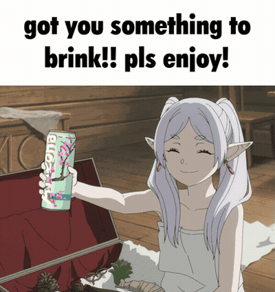 Girl Holding Euphoria Can Saying Got You Something To Drink GIF