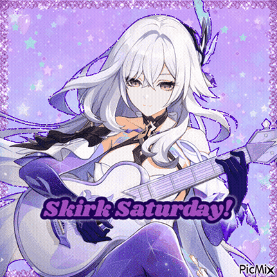 Girl Holding Guitar Skirk Saturday GIF