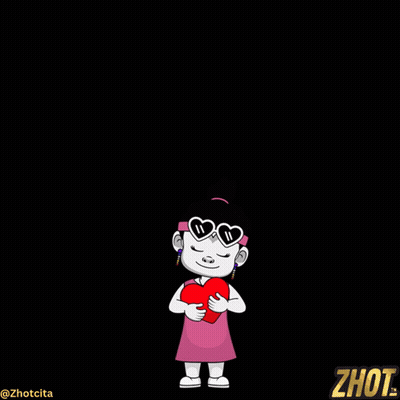 Girl Holding Heart Seek Progress Not Perfection GIF