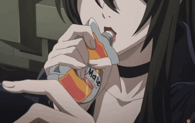 Girl Holding Mate Bottle GIF