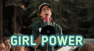 Girl Holding Megaphone Girl Power GIF