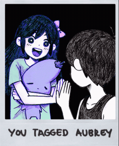 Girl Holding Purple Stuffed Animal Saying You Tagged Aubrey GIF