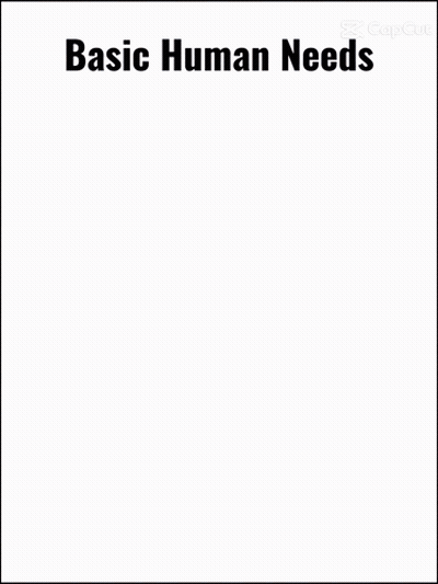 Girl Holding Rocket Saying Basic Human Needs GIF