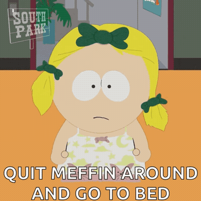 Girl Holding South Park Sign GIF