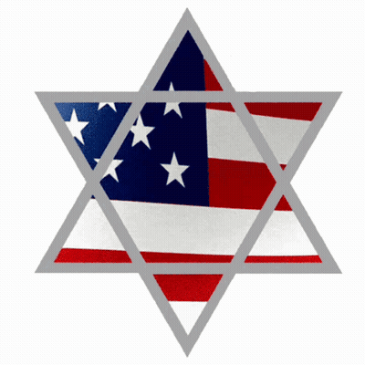 Girl Holding Star Of David And American Flag 'Israel Rocks GIF