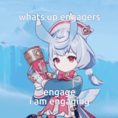 Girl Holding Sword Saying What's Up Engager Engage I Am Engaging GIF