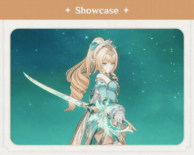 Girl Holding Sword Showcase GIF