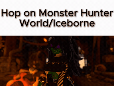 Girl Hop On Monster Hunter World Iceborne GIF