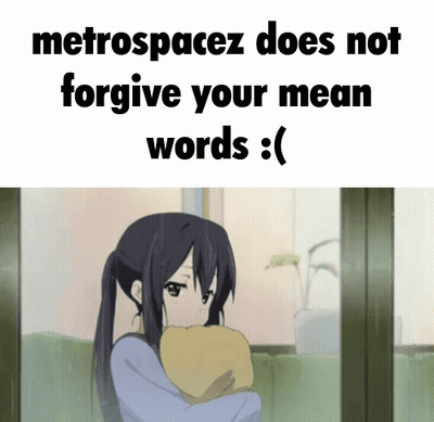 Girl Hugging Pillow Metrospacez Does Not Forgive Your Mean Words GIF
