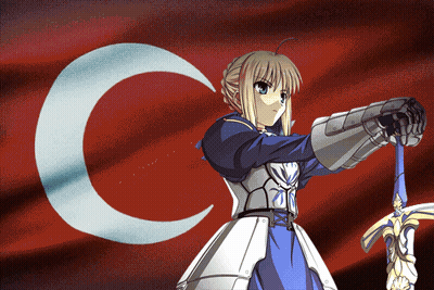 Girl In Armor Holding Sword GIF