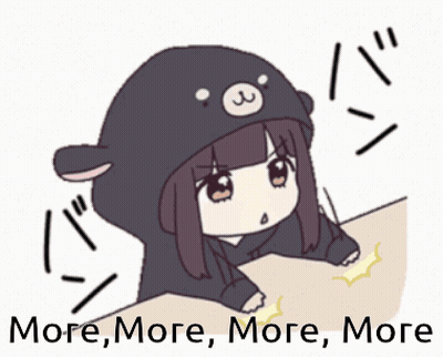 Girl In Bear Hat More More More More GIF