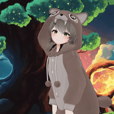 Girl In Bear Hoodie GIF