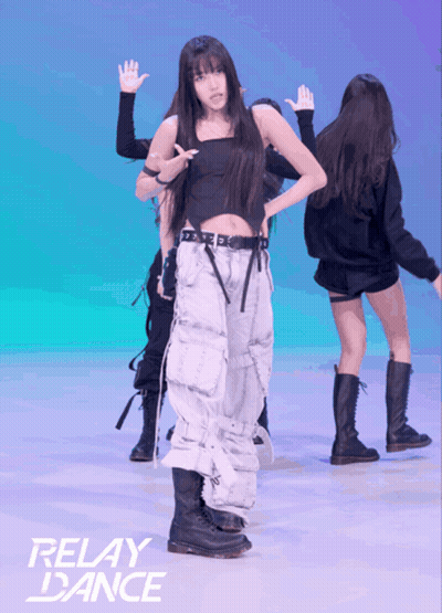 Girl In Black And White Dancing At Relay Dance Sign GIF