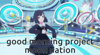Girl In Black Dress Dancing Good Morning Project Moon Nation GIF