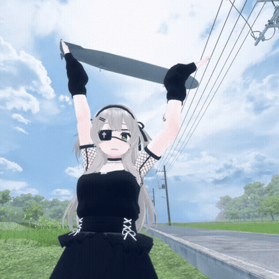 Girl In Black Dress Holding Paper GIF