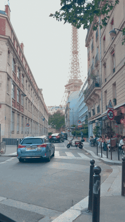 Girl In Black Dress With Three Bows GIF